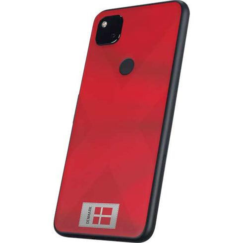 Denmark Soccer Flag Google Pixel 4a Skin